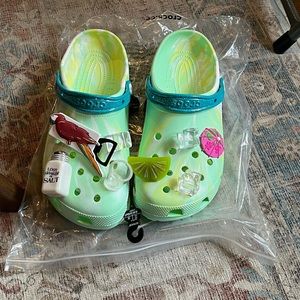 Maragritaville Crocs - mens 11. Womens 12.5